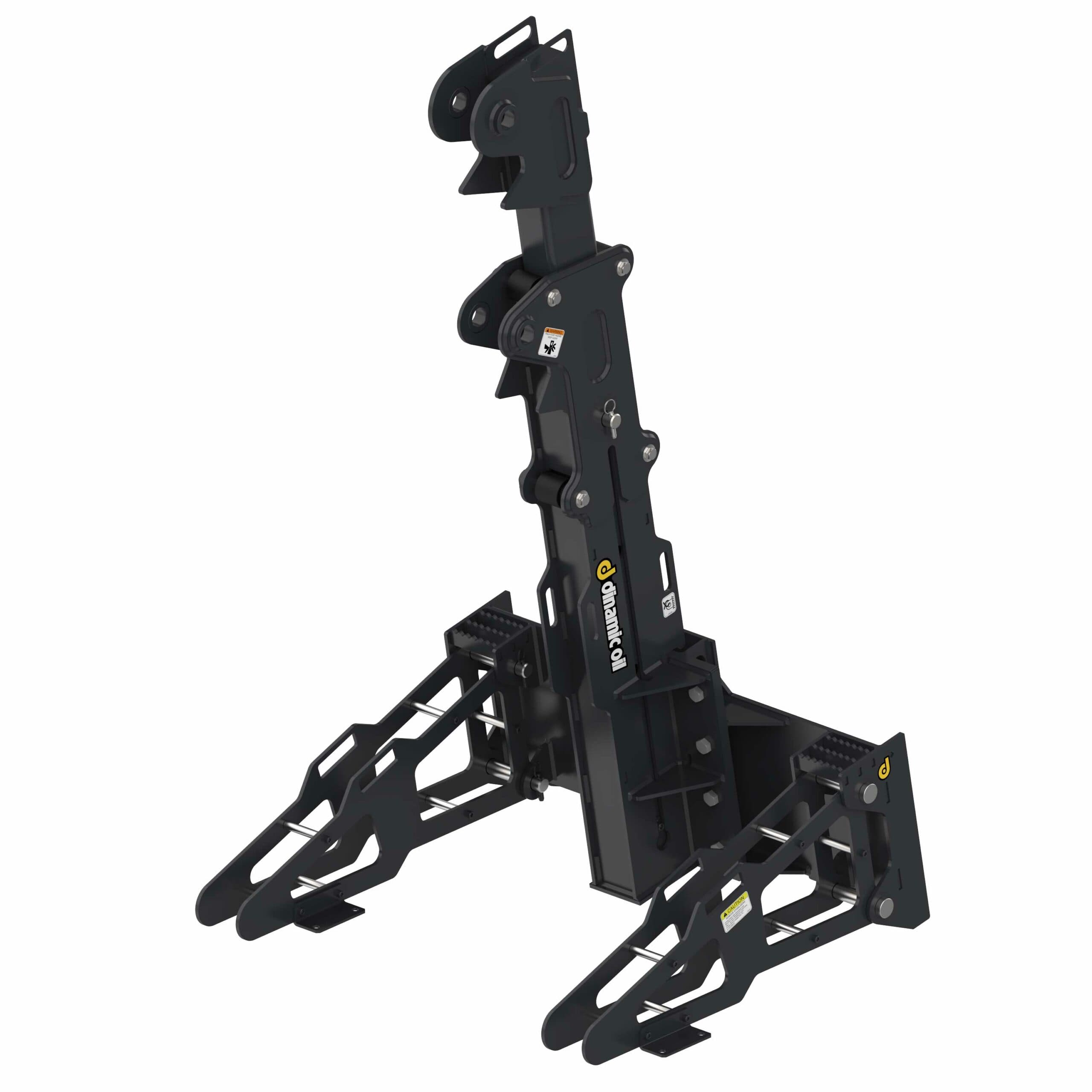 Telescopic skid steer loader mount for Dinamic Oil anchor drives