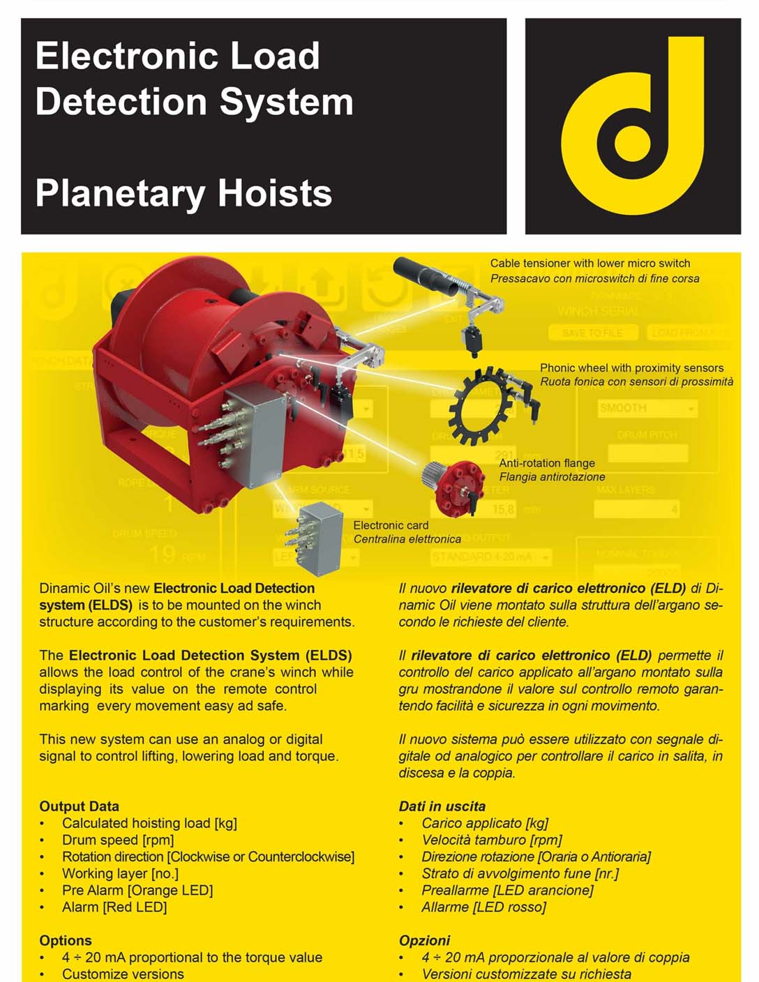 Electronic Load Detection System – Planetary Hoists